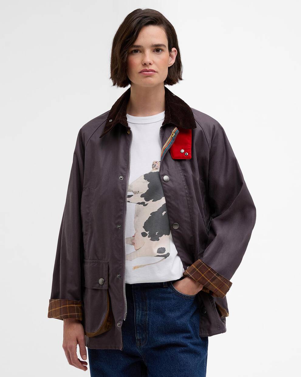 Paul Smith loves Barbour Oversized Bedale Waxed Jacket