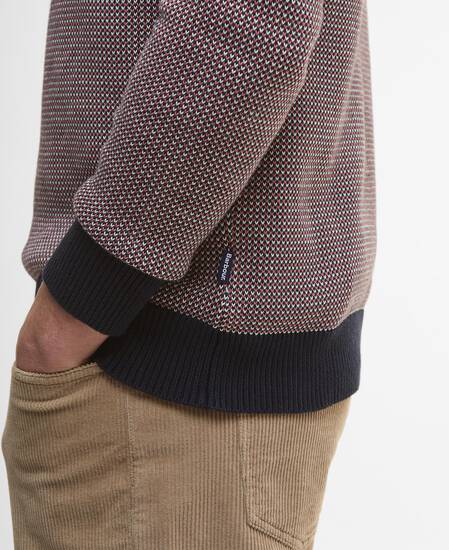 Wells Crew Neck Jumper Navy