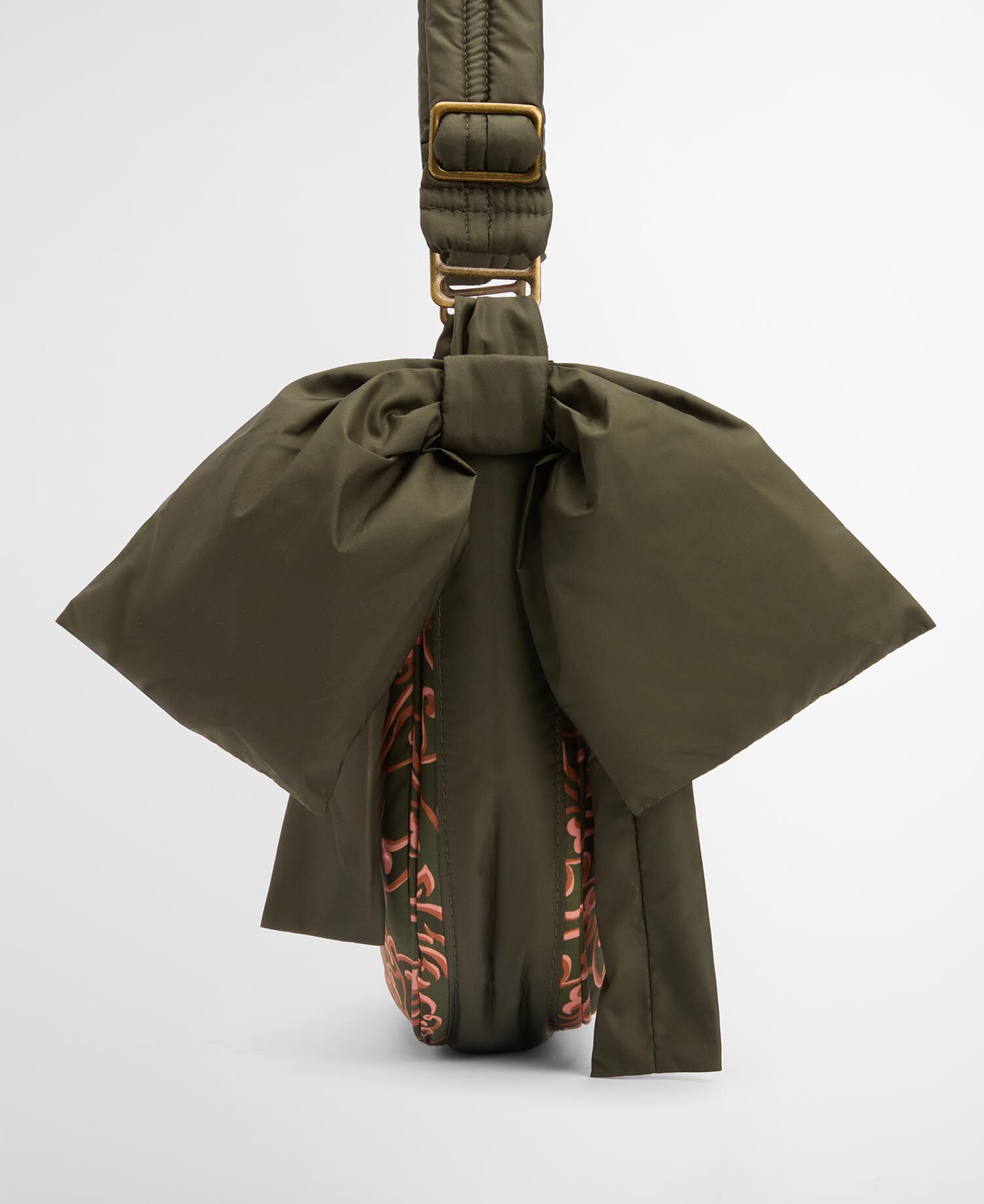 Barbour FARM Rio Ana Clara Bow Bag Royal Pineapple Print