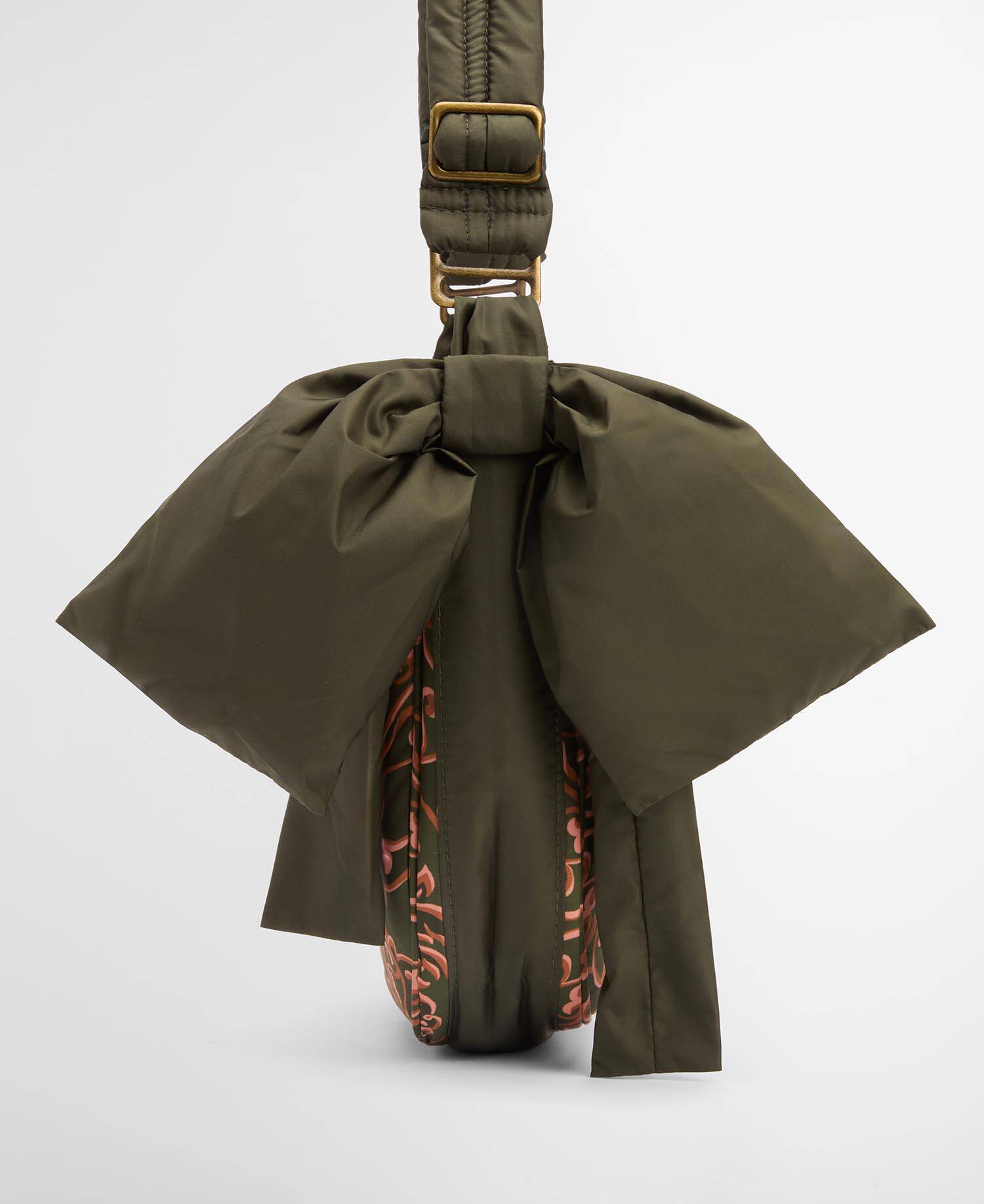 Barbour FARM Rio Ana Clara Bow Bag Royal Pineapple Print image number 3