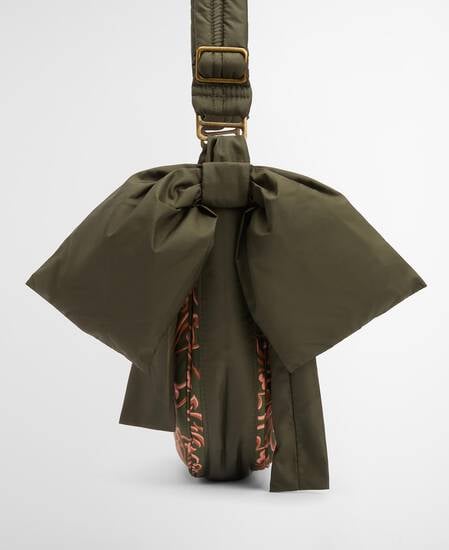 Barbour FARM Rio Ana Clara Bow Bag Royal Pineapple Print