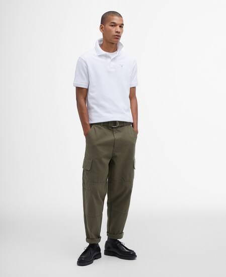 Sports Short-Sleeved Polo Shirt Classic White