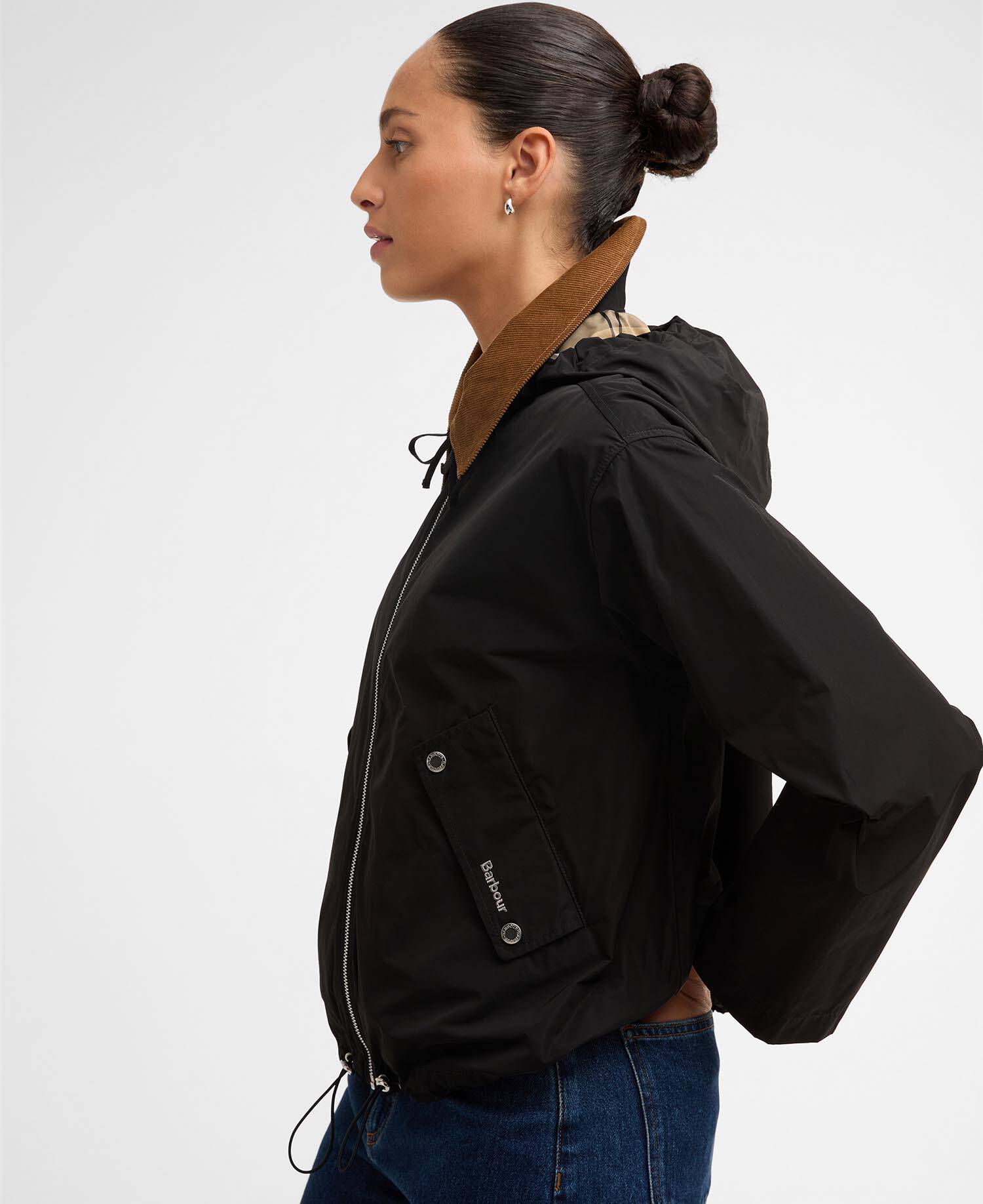 Weaver Showerproof Jacket Black/Dress image number 4