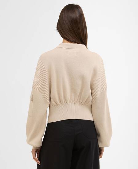 Gigi Knitted Bomber Cement