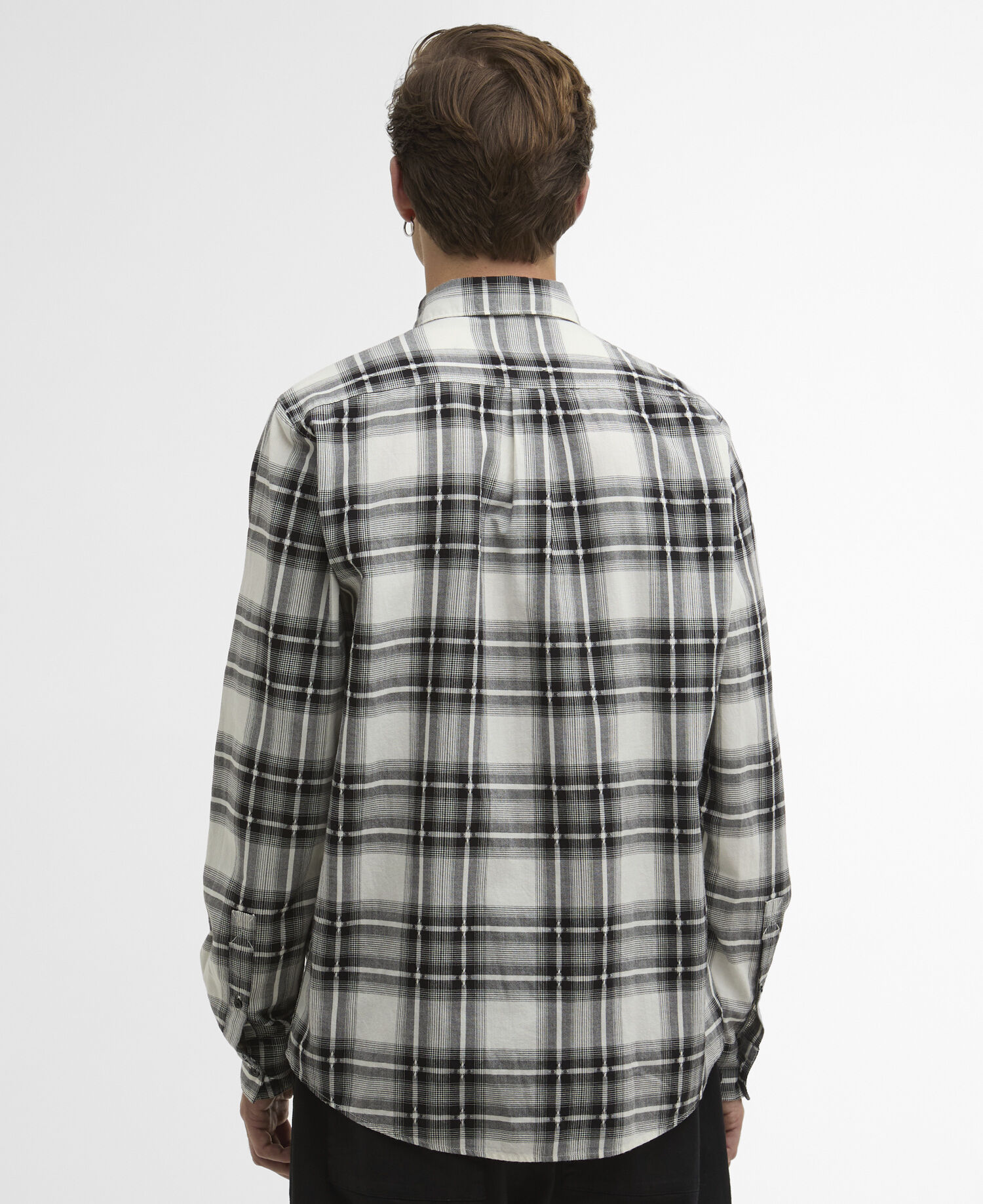 Camicia a quadri Keeran a maniche lunghe Black