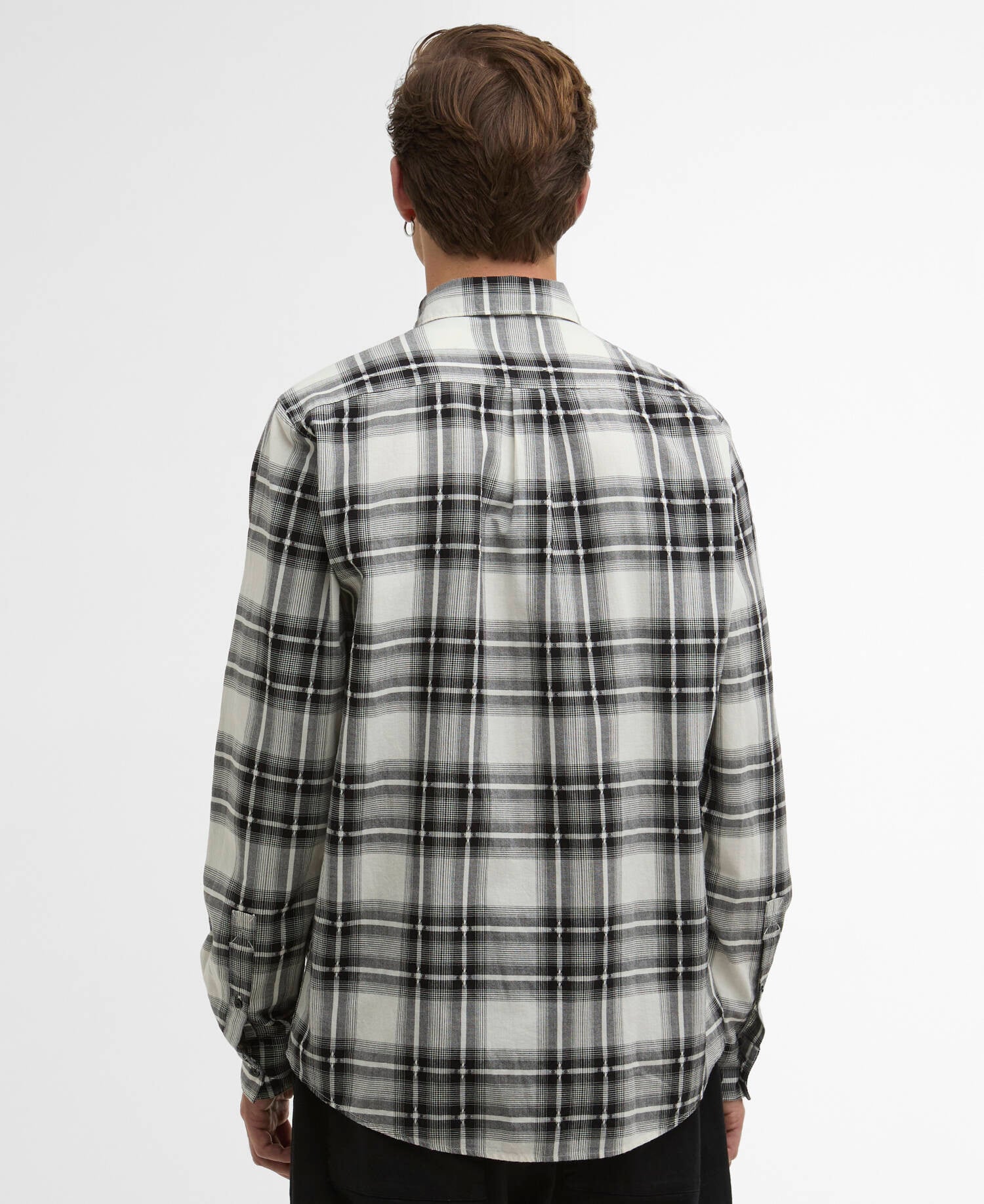 Camicia a quadri Keeran a maniche lunghe Black image number 2