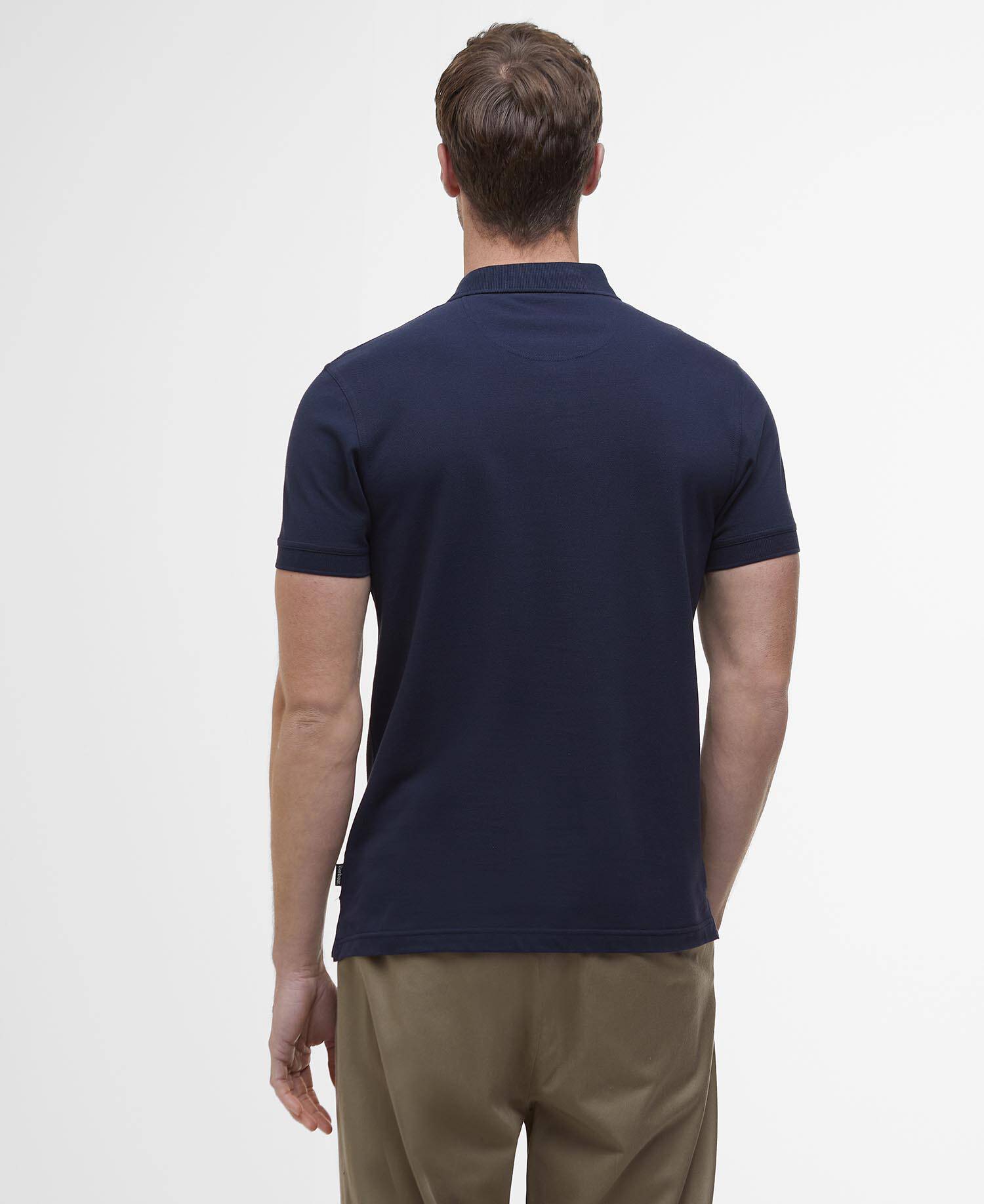 Blaine Tartan Short-Sleeved Polo Shirt Navy/Pine image number 2