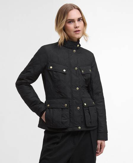 Halsey Quilted Jacket Black/Dusky Khaki Halsey Quilted Jacket Black/Dusky Khaki