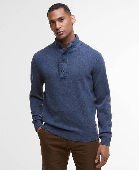 Essential Elbow Patch Jumper Dark Indigo
