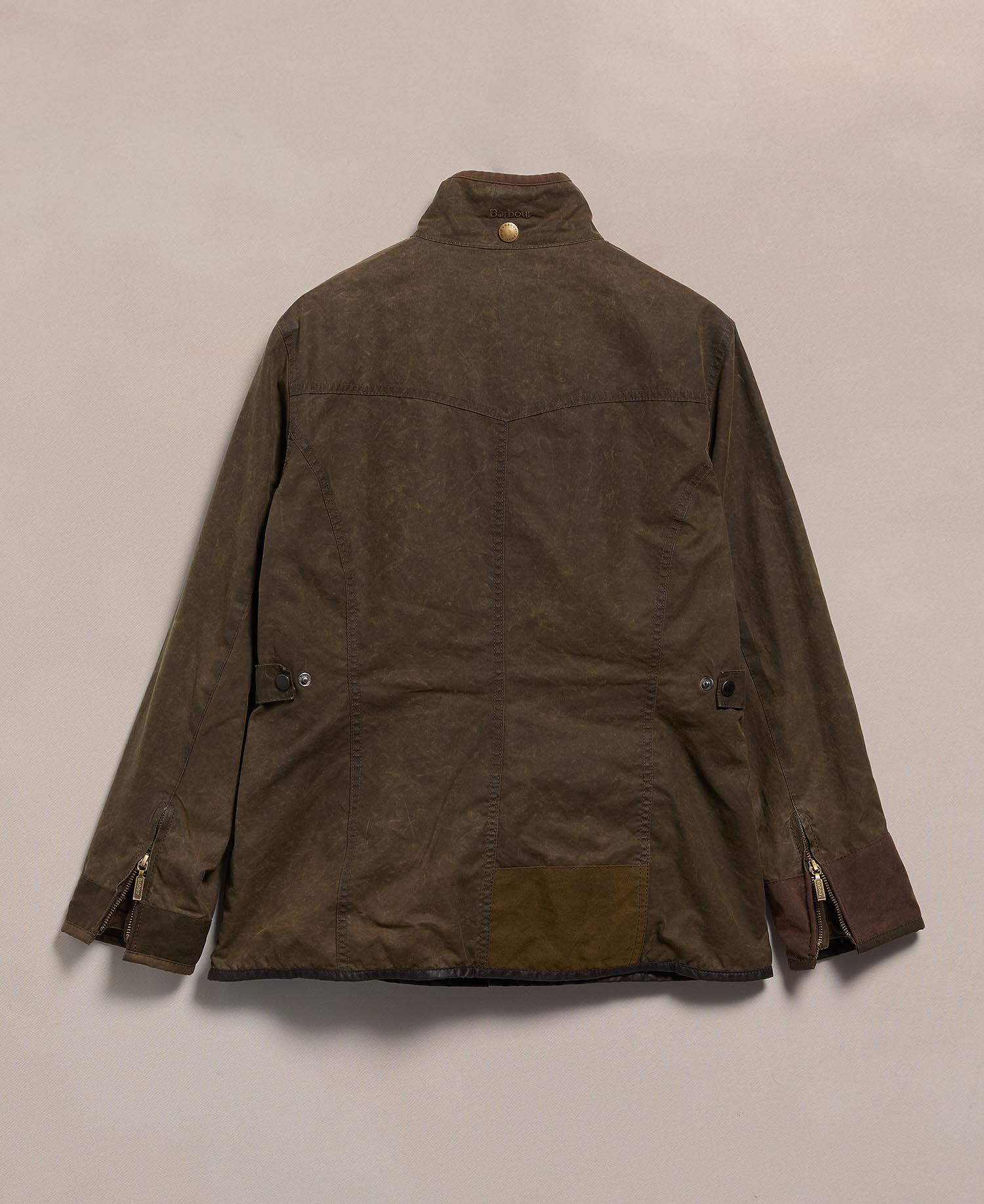 Barbour Re-loved Women's Utility Waxed Jacket - Size 14 Olive