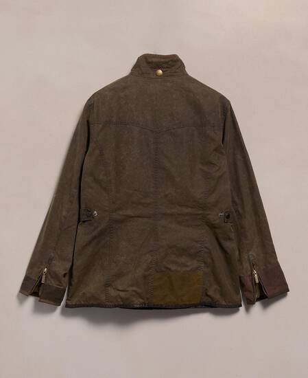 Barbour Re-loved Women's Utility Waxed Jacket - Size 14 Olive