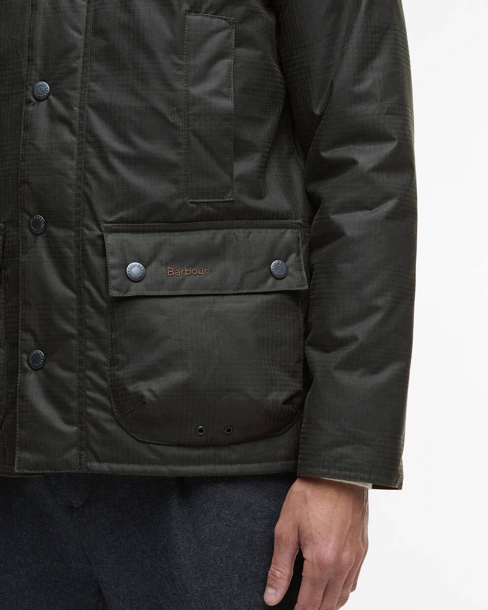 Modern Beaufort Check Wax Jacket