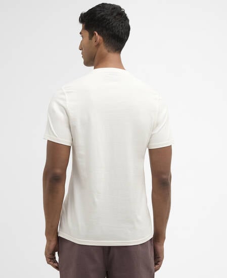 T-shirt Berwick in tartan Whisper White
