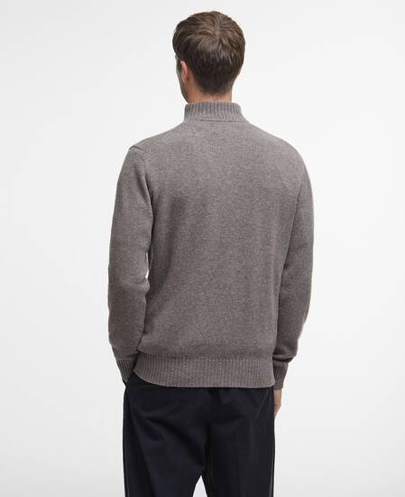 Essential Half-Zip Jumper Dark Stone