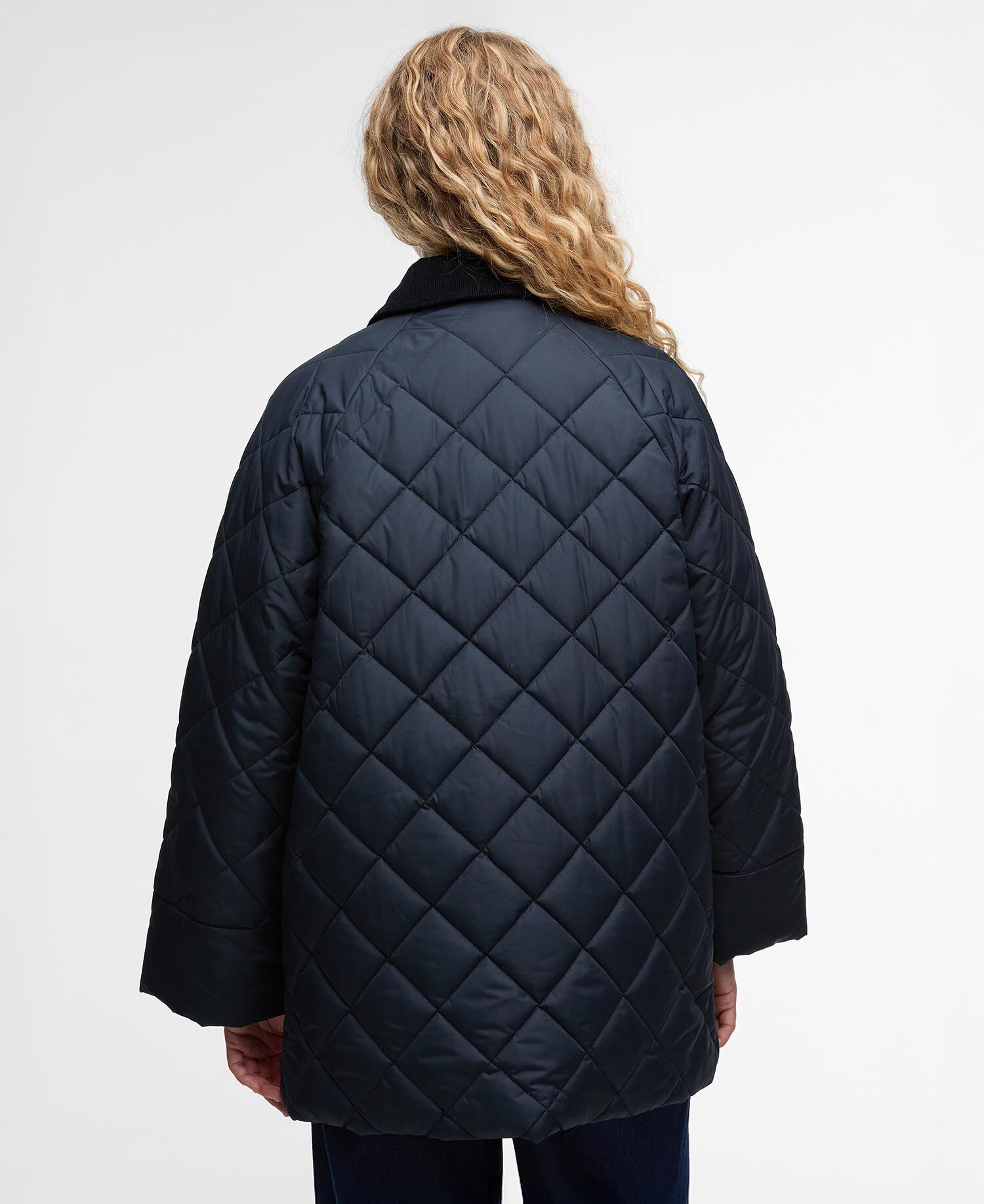 Aldburgh Quilted Jacket Navy/Dress Tartan
