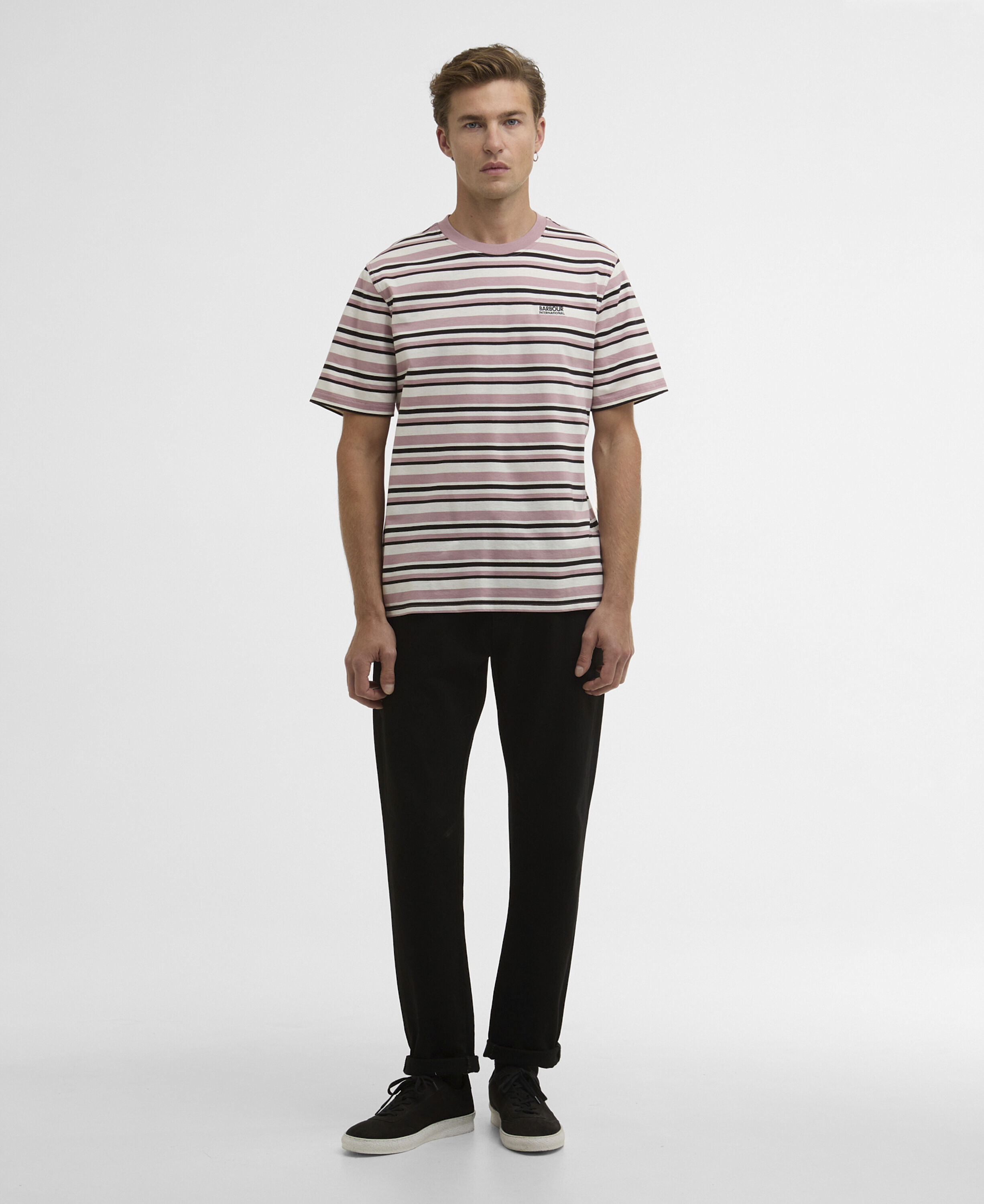 Burnwood Striped T-Shirt Woodrose