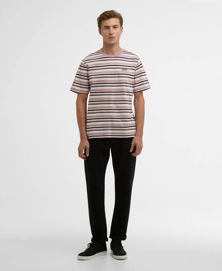 T-Shirt Burnwood Striped Woodrose