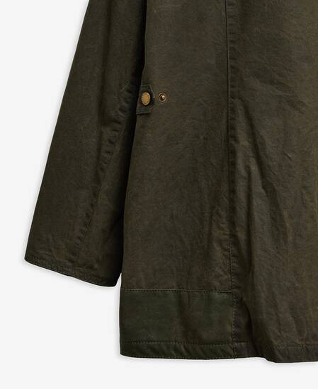 Barbour Re-Loved Defence Waxed Jacket - Size 18 Olive Barbour Re-Loved Defence Waxed Jacket - Size 18 Olive