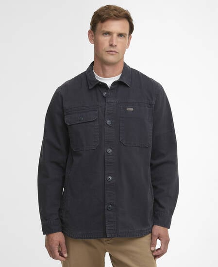 Lingfield Canvas Overshirt Navy