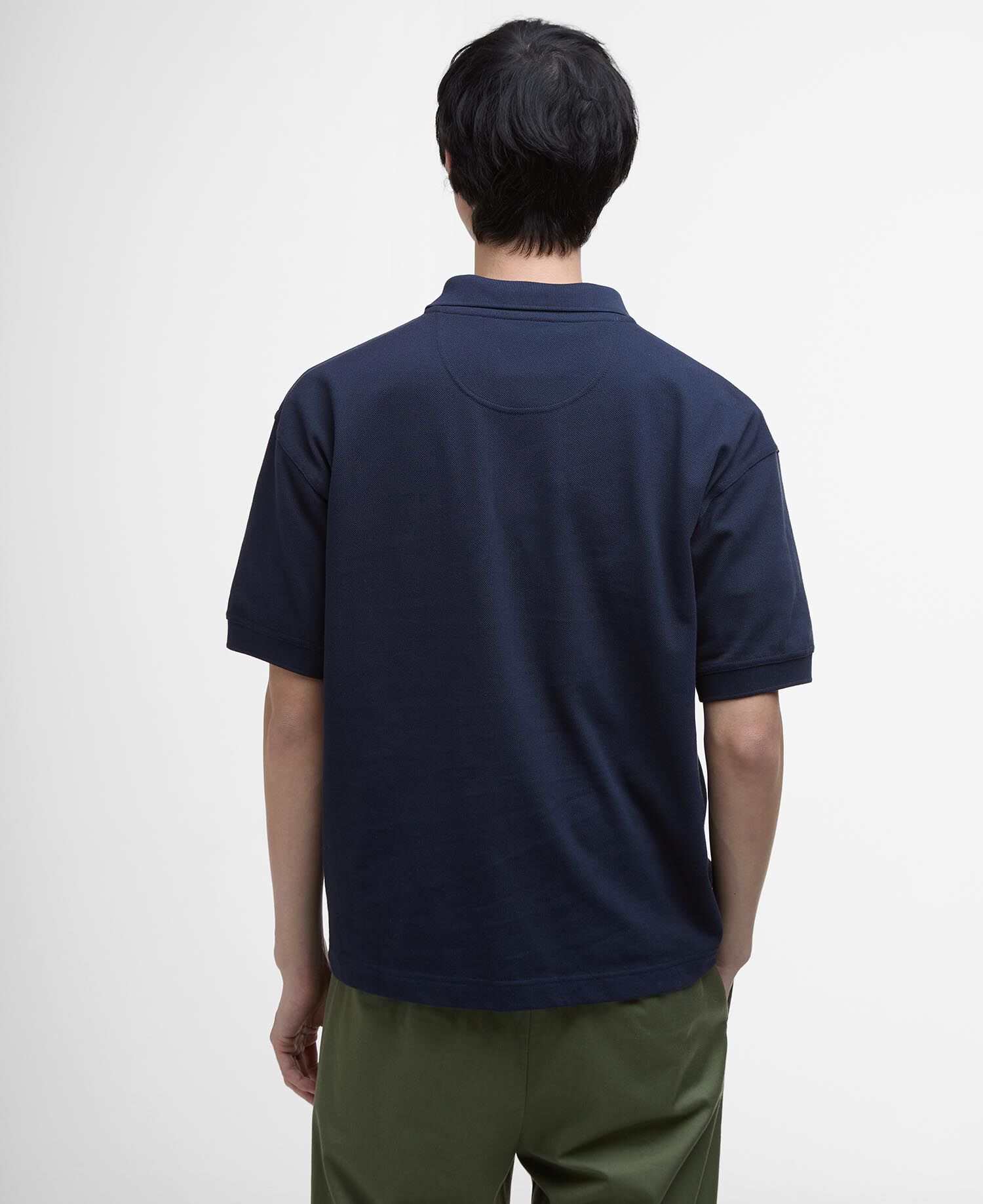 Hexham Oversized Polo Shirt Classic Navy