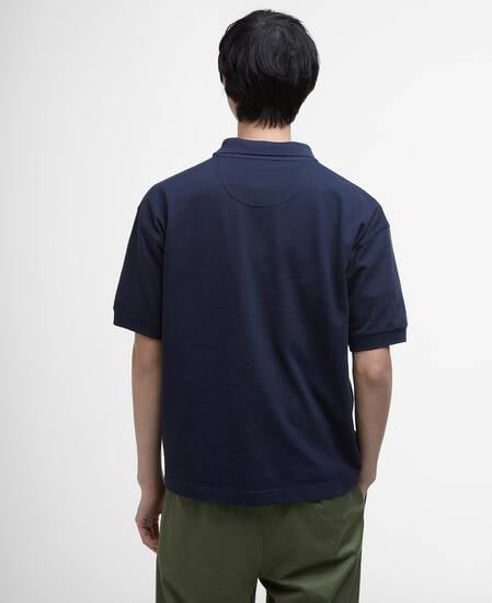 Hexham Oversized Polo Shirt Classic Navy
