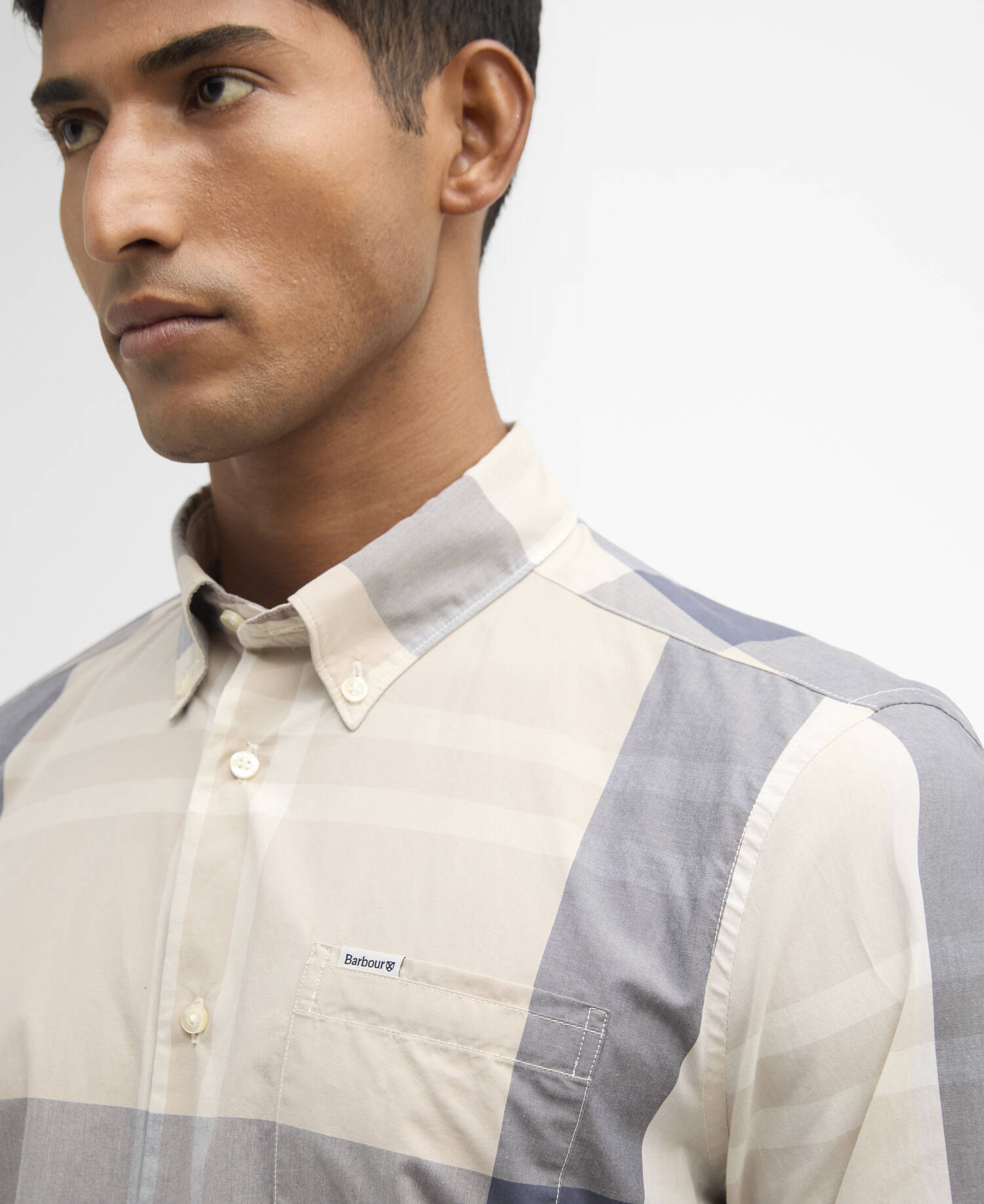 Harris Tailored Long-Sleeved Shirt Oban Mist Tartan image number 3