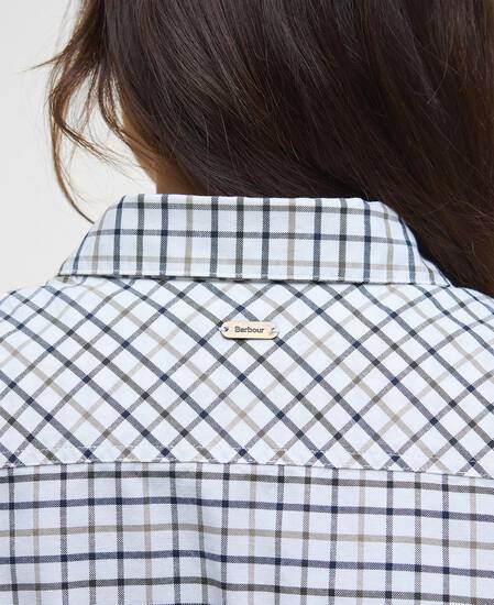 Woodside Tailored Long-Sleeved Shirt Navy Check Woodside Tailored Long-Sleeved Shirt Navy Check