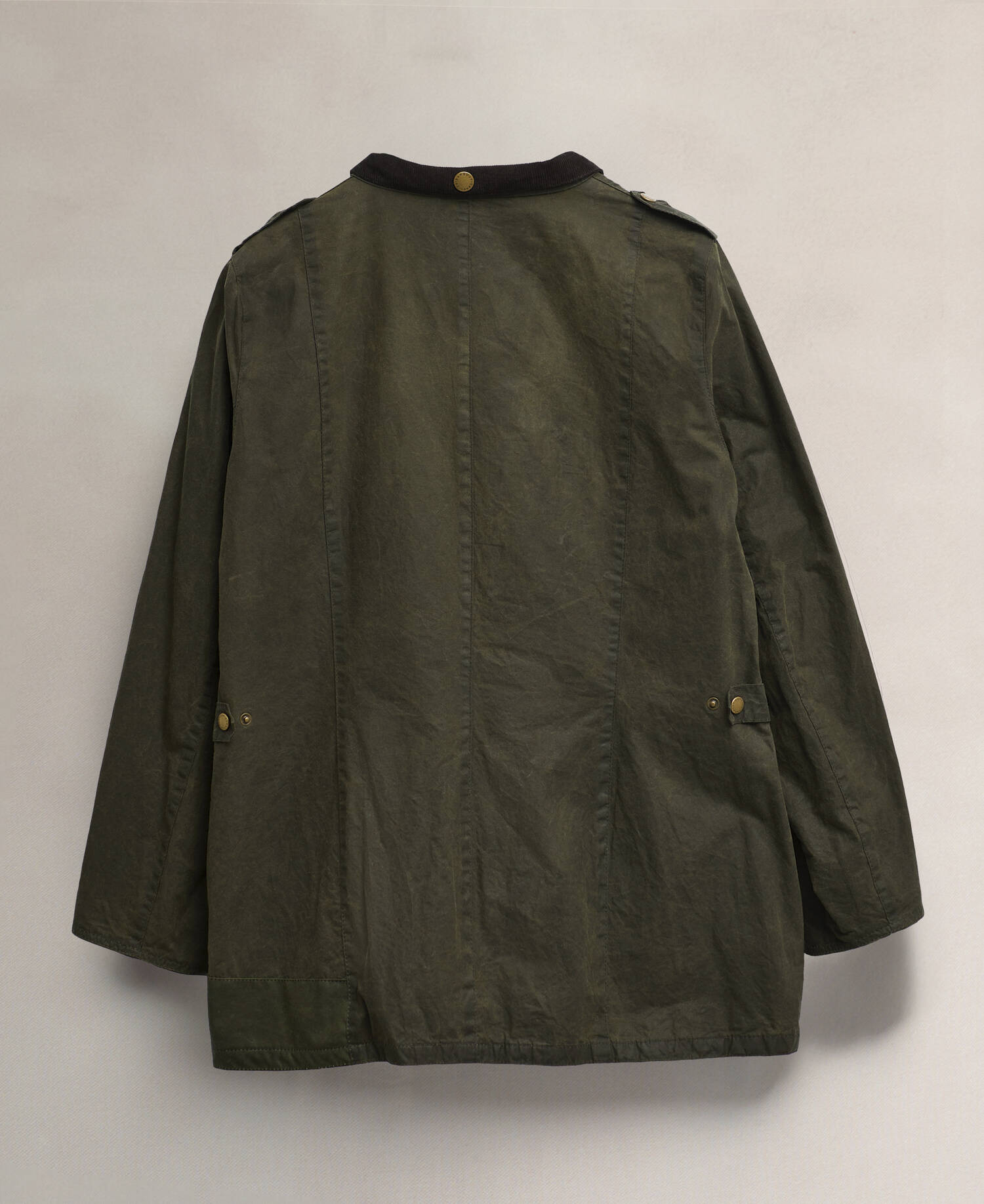 Barbour Re-Loved Defence Waxed Jacket - Size 18 Olive image number 2