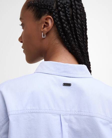 Highclere Oversized Oxford Shirt Pale Blue