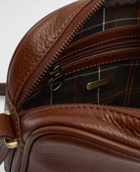 Daphne Leather Crossbody Bag Brown