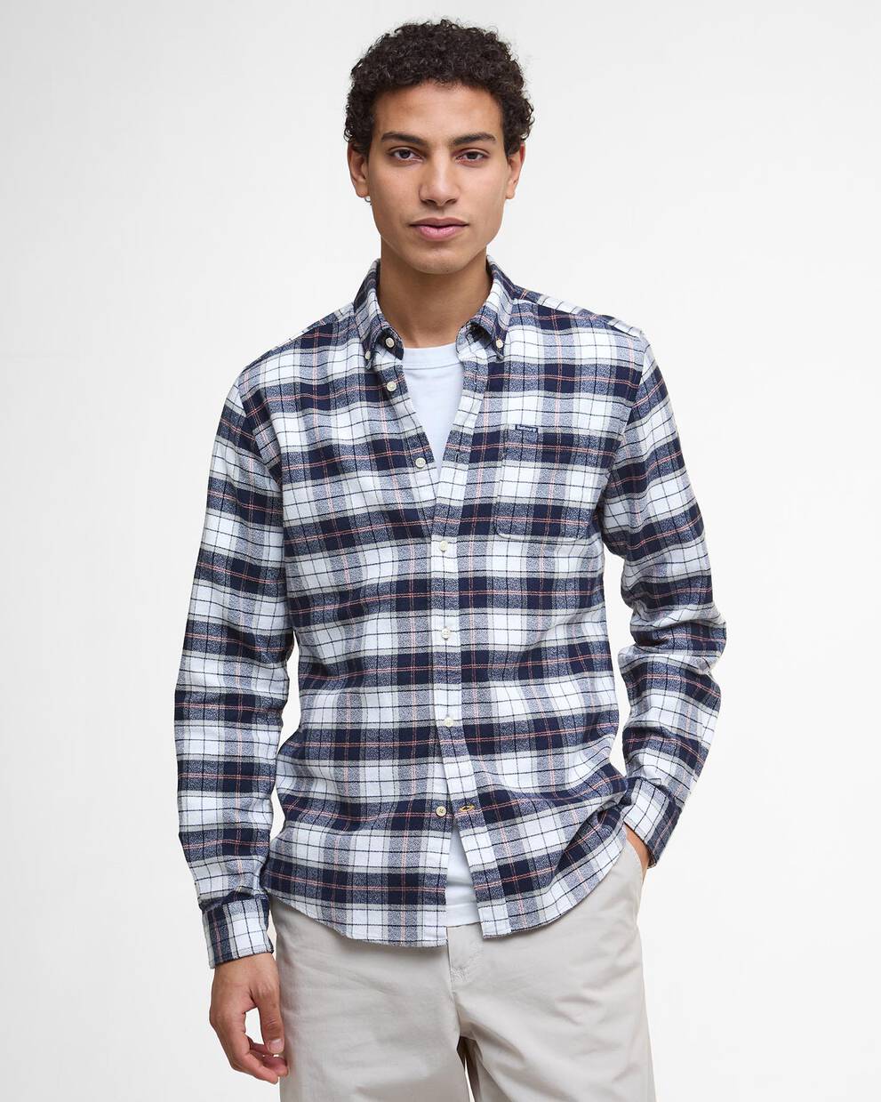 Camicia leggermente aderente in tartan Haddington