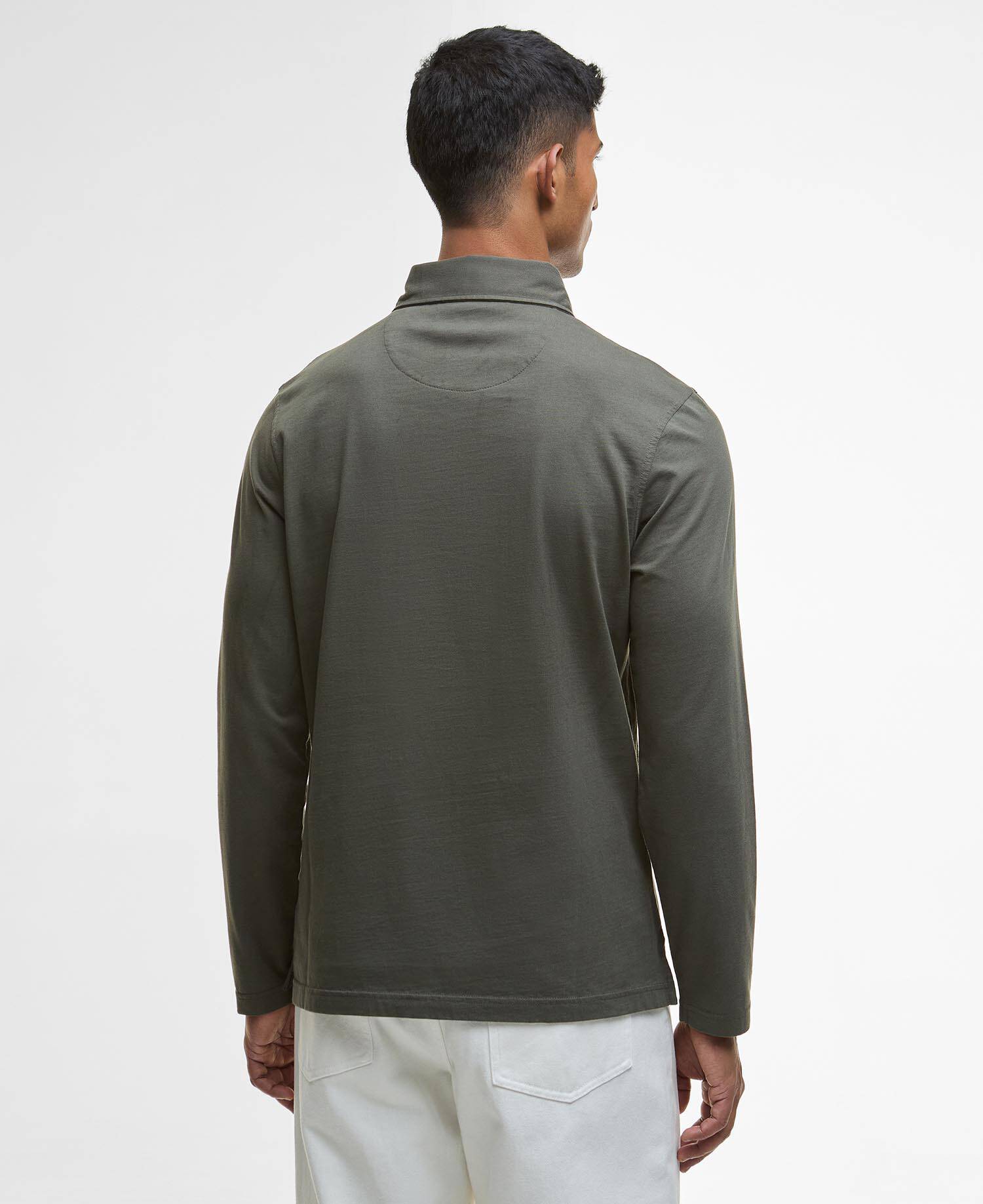 Langarm-Poloshirt Margrove Mid Olive image number 2