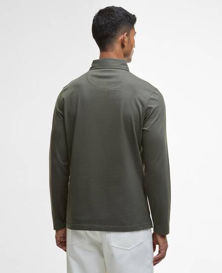 Margrove LS Tailored Polo Shirt Mid Olive