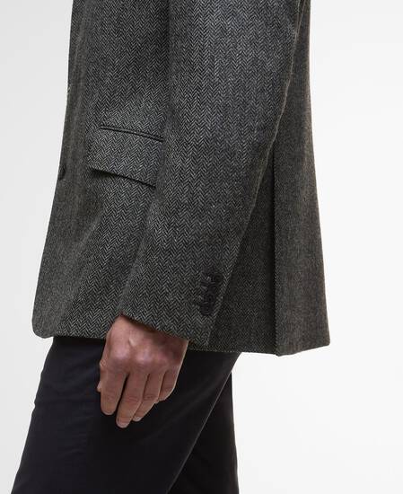 Blazer con motivo a spina di pesce Firth Moons Grey