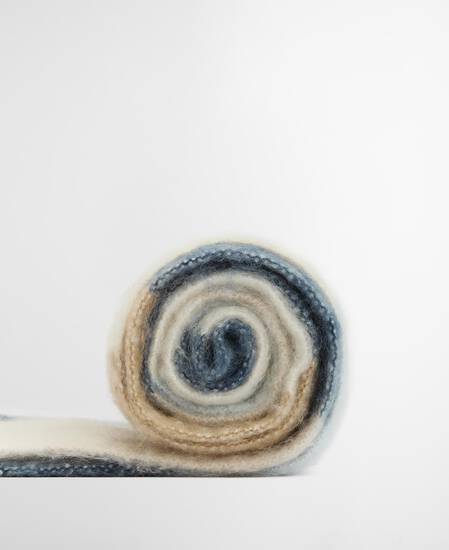 Sciarpa Marie con motivo a scacchi Ice Blue Check