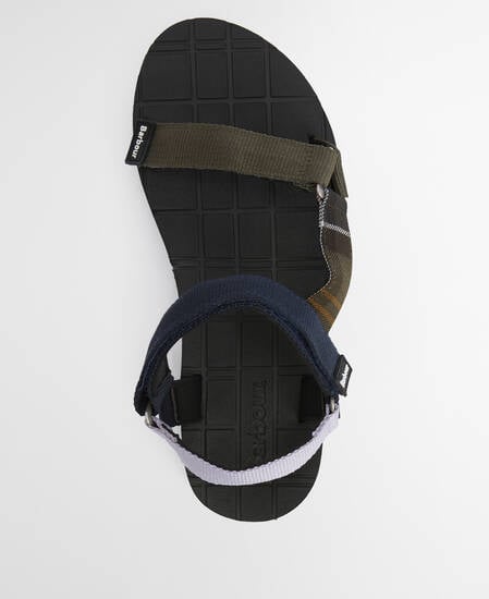 Mila Sandals Olive/Navy/Classic Tartan