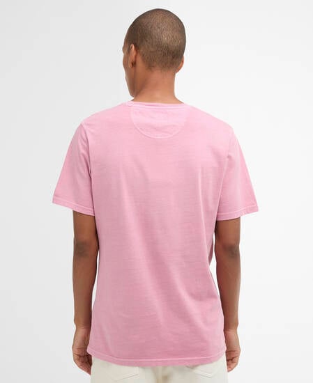 T-Shirt Washed Tartan Washed Pink