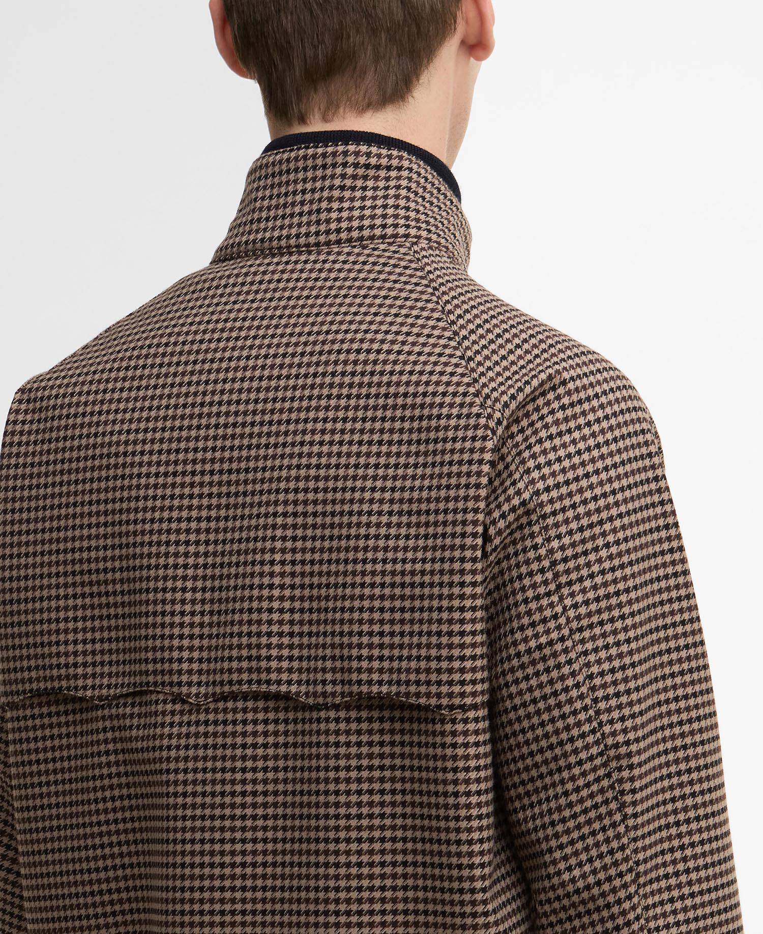 Barbour x Baracuta Porton Showerproof Jacket Brown Houndstooth image number 4