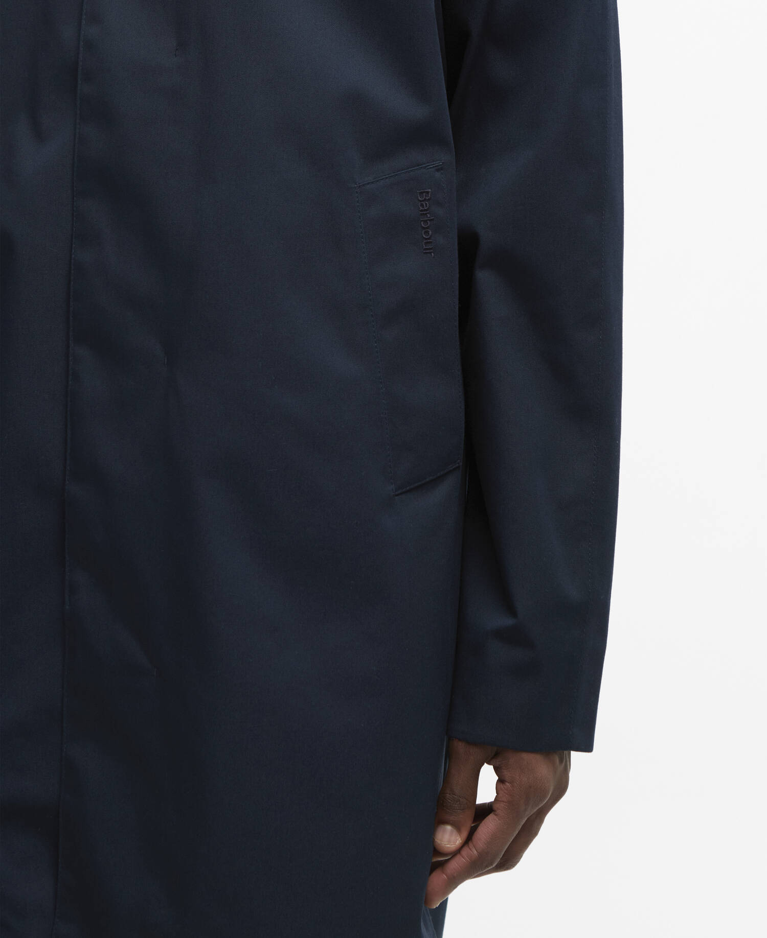 Rokig Lightweight Mac Jacket Navy/Highland Loch image number 3