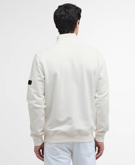 Ewan Half-Zip Sweatshirt Whisper White