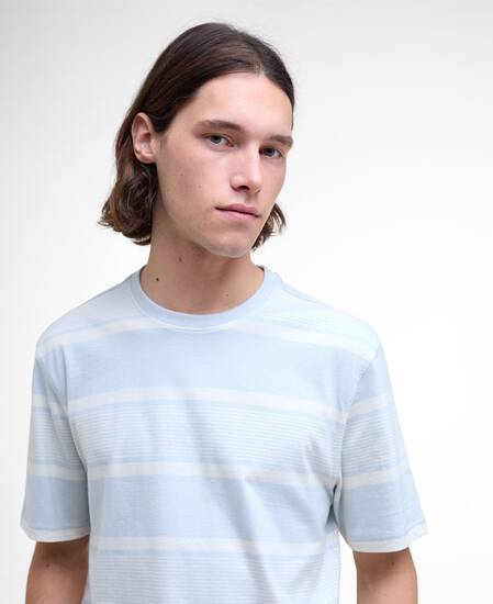 Spilman Striped T-Shirt Bleached Blue Spilman Striped T-Shirt Bleached Blue