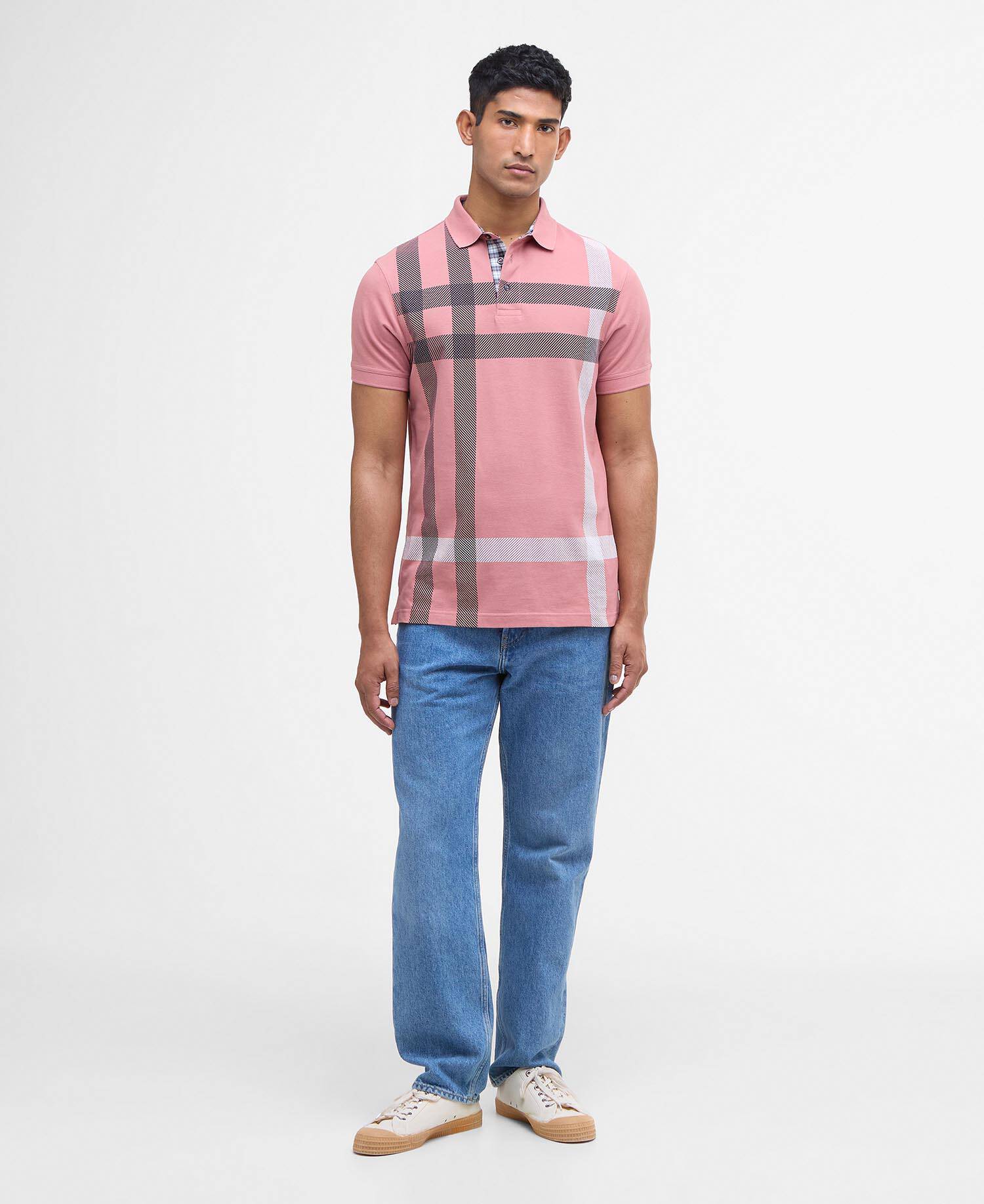 Blaine Tartan Short-Sleeved Polo Shirt image number 1