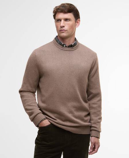Kelson Crew Neck Jumper Stone