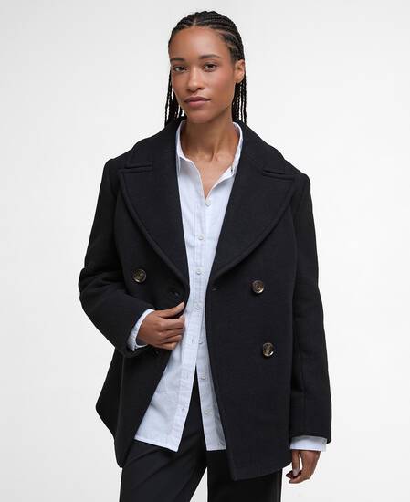 Kurzmantel Indie Wool Black/Onyx Tartan Kurzmantel Indie Wool Black/Onyx Tartan