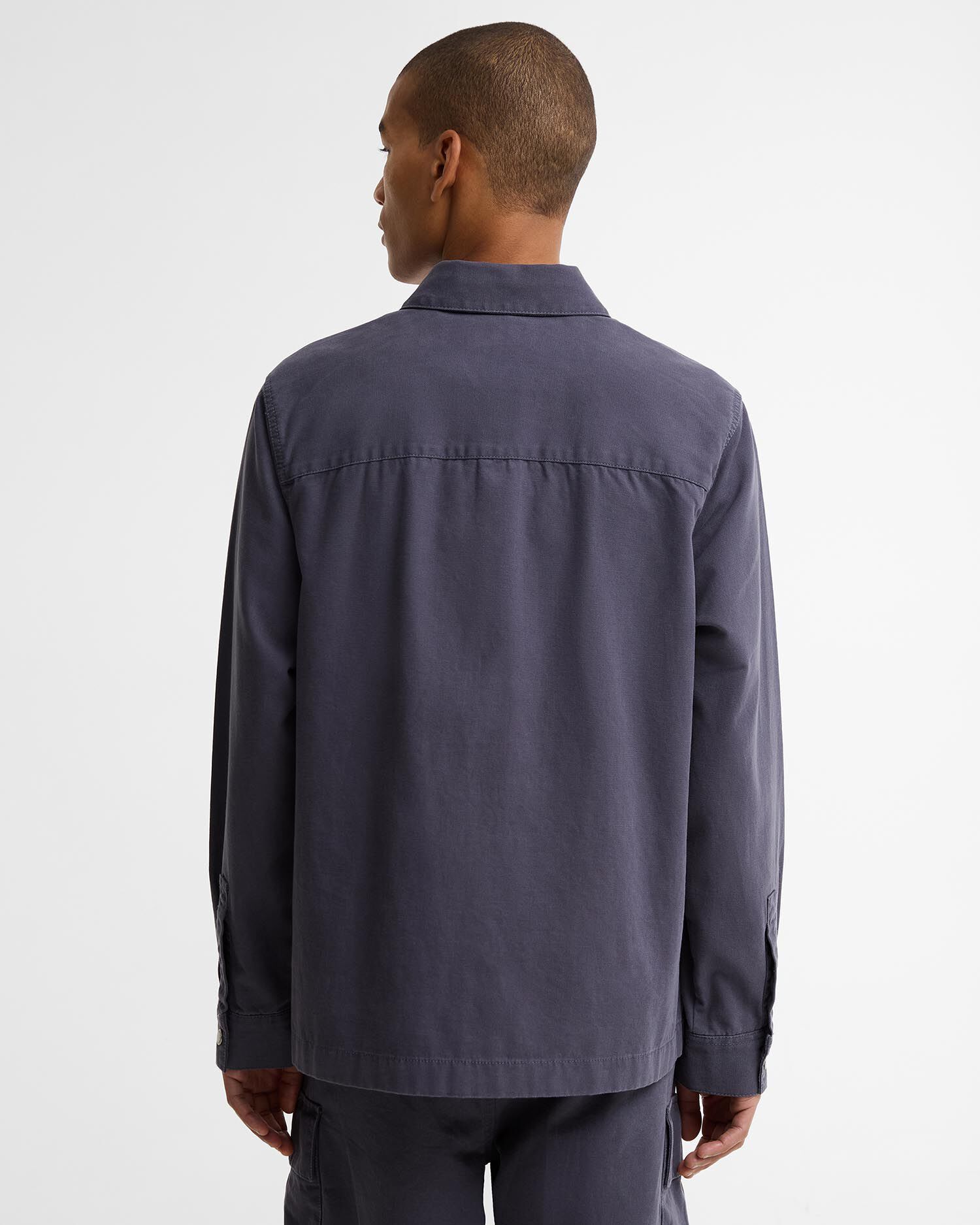 Overshirt in twill Wetheral Washed Navy