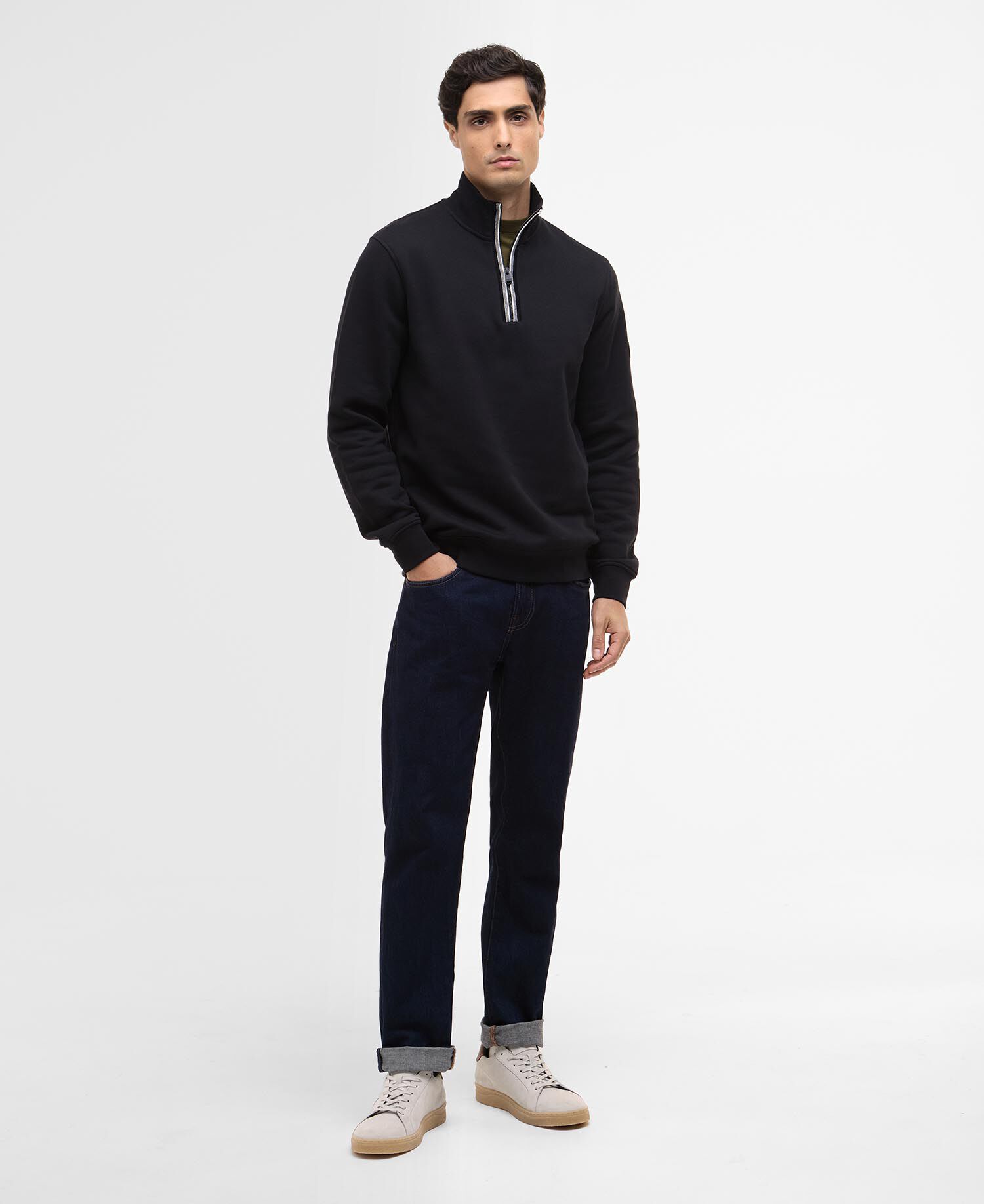 Rufforth Quarter-Zip Sweatshirt Black