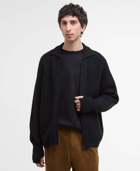Pullover Garthman Zip-Up Black