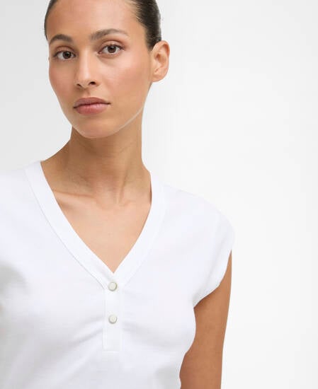 Verona Ribbed T-Shirt White