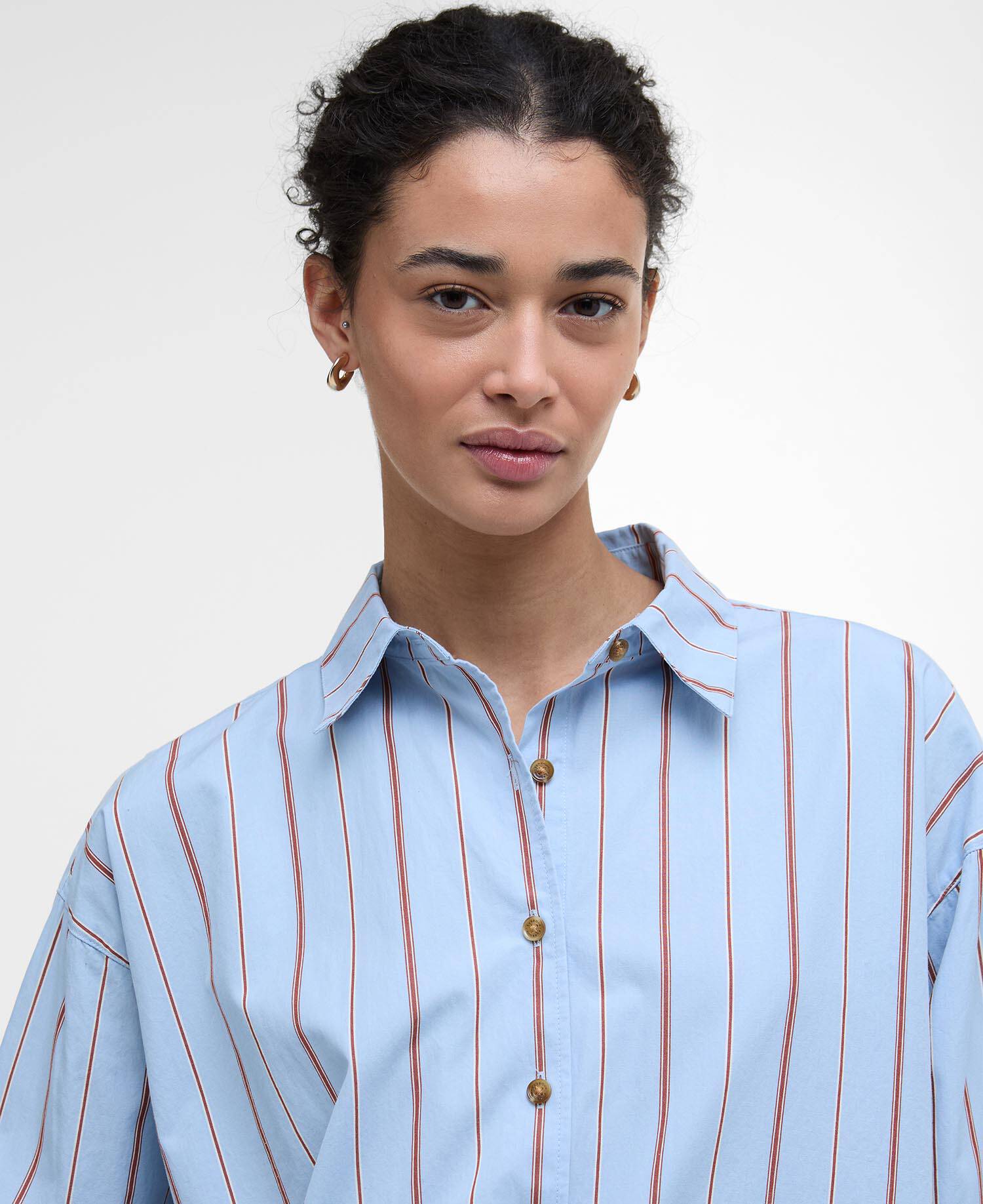 Saffron Striped Relaxed Shirt image number 3