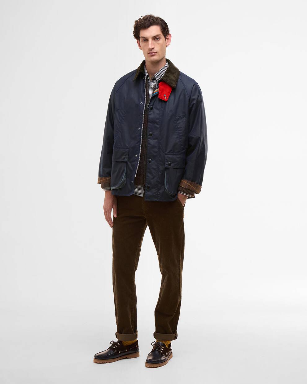 Giacca cerata Bedale oversize Paul Smith loves Barbour